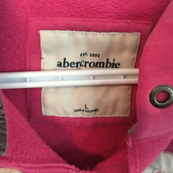 Abercrombie & Fitch Vibrant Pink Kids Hoodie - Picture 4 of 4